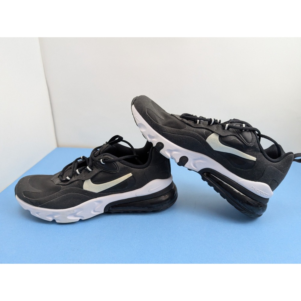 Nike Air Max 270 React Black Oil Grey Kids Sneakers BQ0103-009 Size 7Y/ 8.5 W